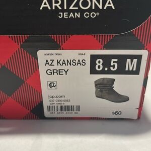 Women’s Arizona Grey Suede Ankle Boots-Size 8.5, Like New!